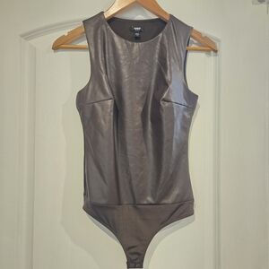 Express Dark Brown Body Contour Top